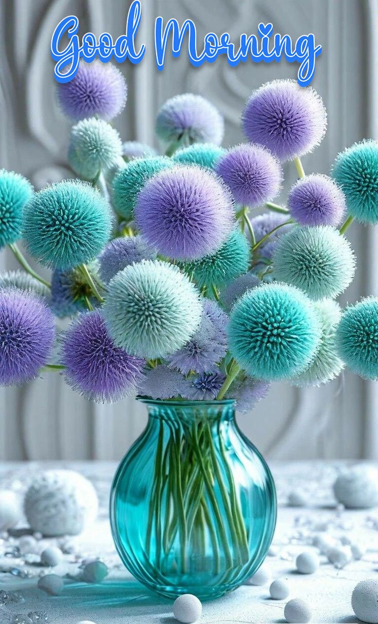 colourful flowers good morning images