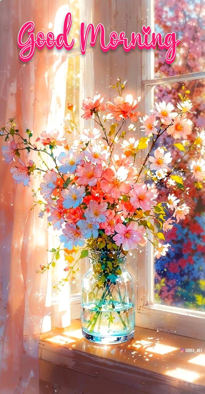 good morning images beautiful flowers