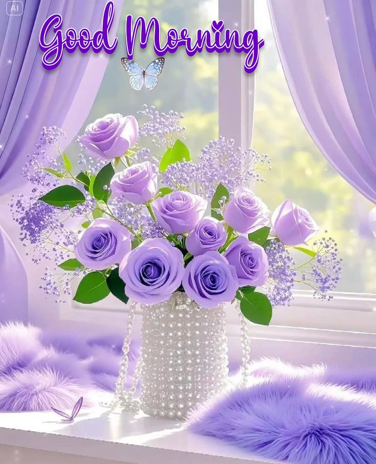 special good morning image for girl