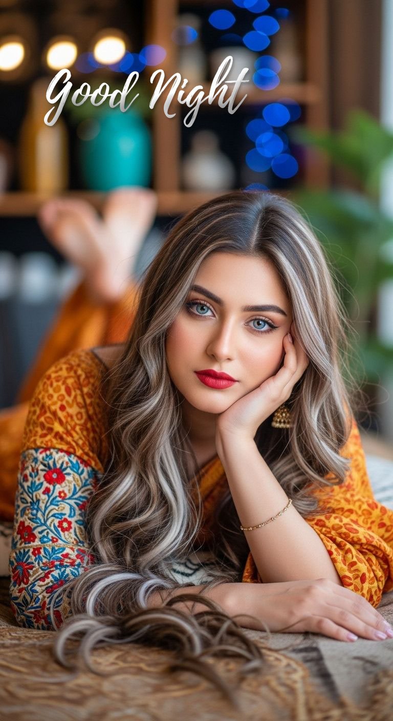 good night girl dp for whatsapp