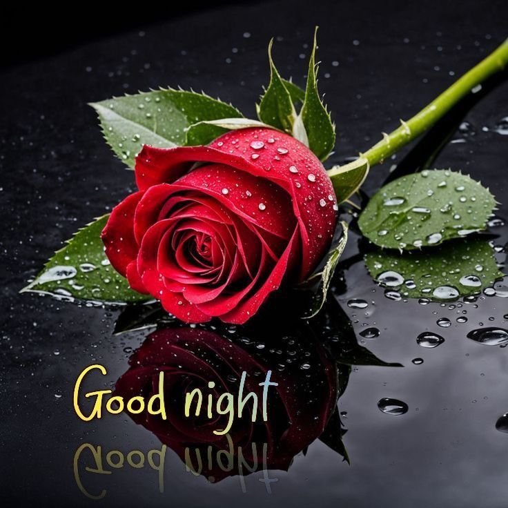 good night roses pics
