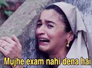 exam jokes when you do not want to appear in exam