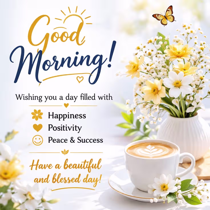 Cute good morning wishes photo