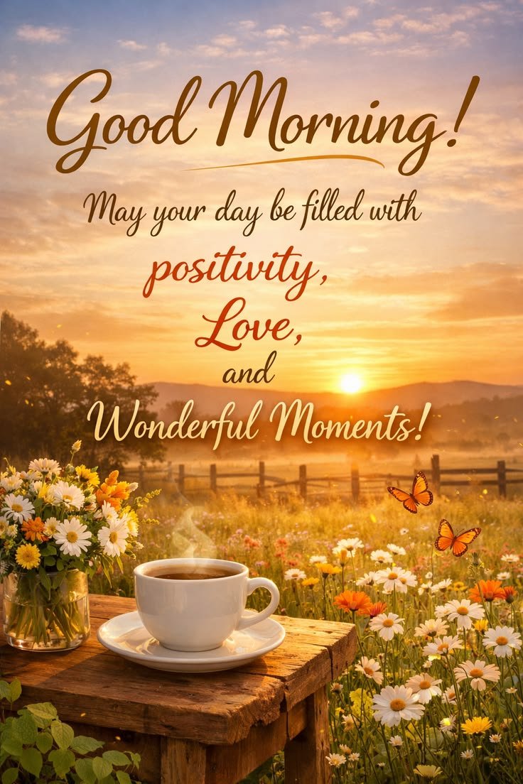 positive good morning wishes photo