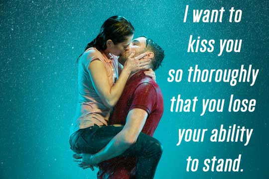 Hot kiss messages for him and her