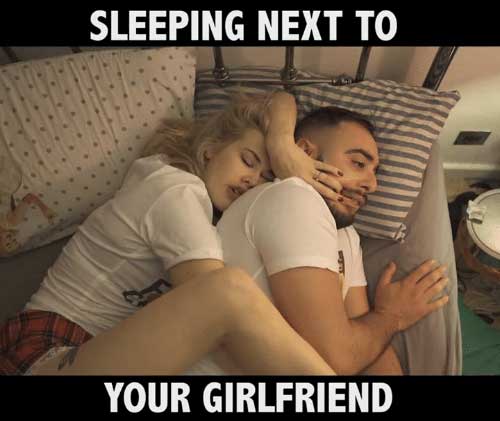 How does my girlfriend or partner sleep?