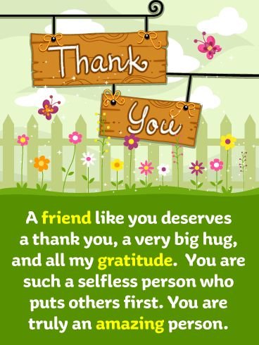 Thank you images for friends