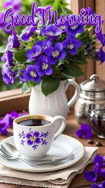 beautiful good morning tea photo