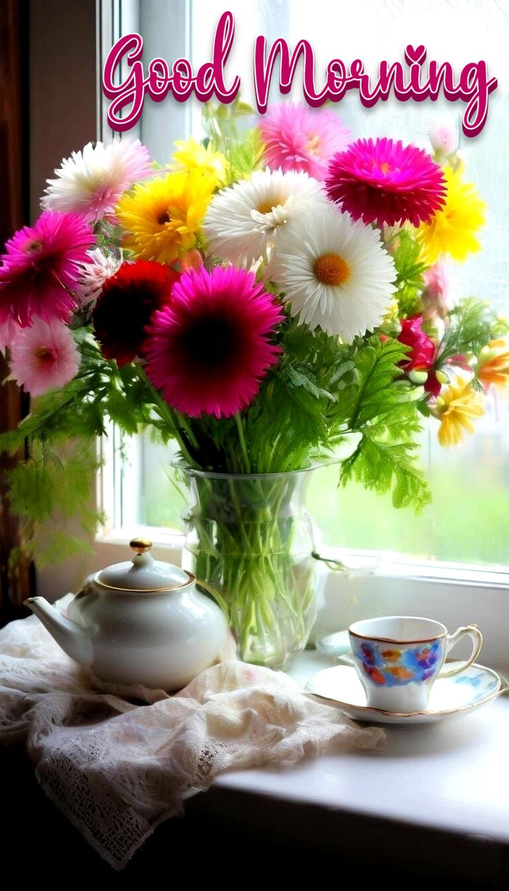 good morning pictures and flowers