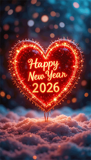 happy new year 2026 GIF love